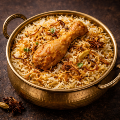 Lucknowi Chicken Biryani
